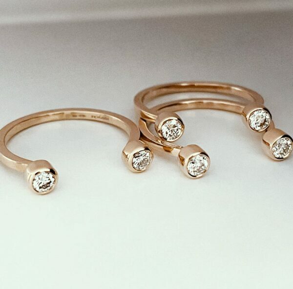 pierścionek-diamenty-różowe złoto-vanrycke-warszawa-złoto 750-18 karatowe złoto