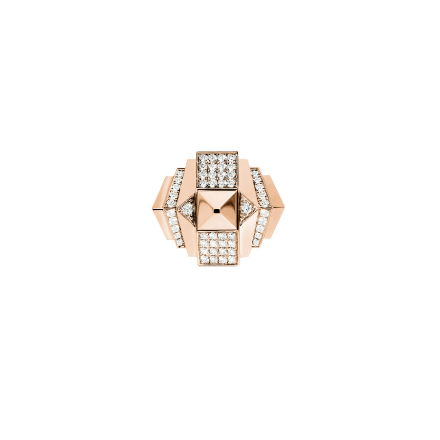 FSJ158-bague-Rockaway-pyramide-diamants-or-rose-vue-face-fond-blanc-sans-ombre