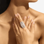 FSJ293 - Bague My Way XXL dia & argent