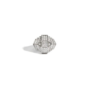 Pierścionek Rockaway Mini Pyramid Diamonds & Silver