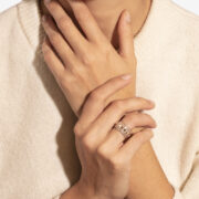 FSJ335 - Bague Rockaway spinner dia & or rose