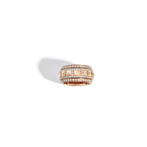 Pierścionek Rockaway Spinner Diamonds & 18k Pink Gold