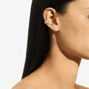 FSJ338 - Earcuff Rockaway picots dia & argent