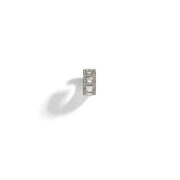 FSJ338-Earcuff Rockaway-picots-diamant-argent-vue-face-fond-blanc-ombre
