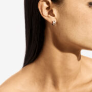 FSJ340 - Créole Rockaway picots dia & argent