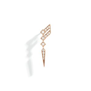 Kolczyk Stairway Wings Pink Gold & Diamonds