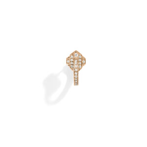 Kolczyk typu hoop Anyway Pink Gold & Diamonds