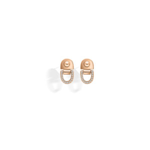 Kolczyki Rivet S Rose Gold & Diamonds
