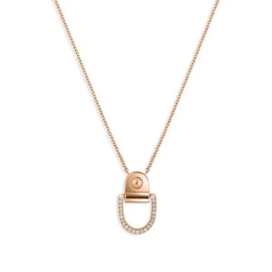 Naszyjnik Rivet M Rose Gold & Diamonds