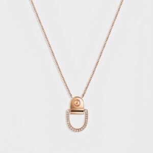 Naszyjnik Rivet M Rose Gold & Diamonds